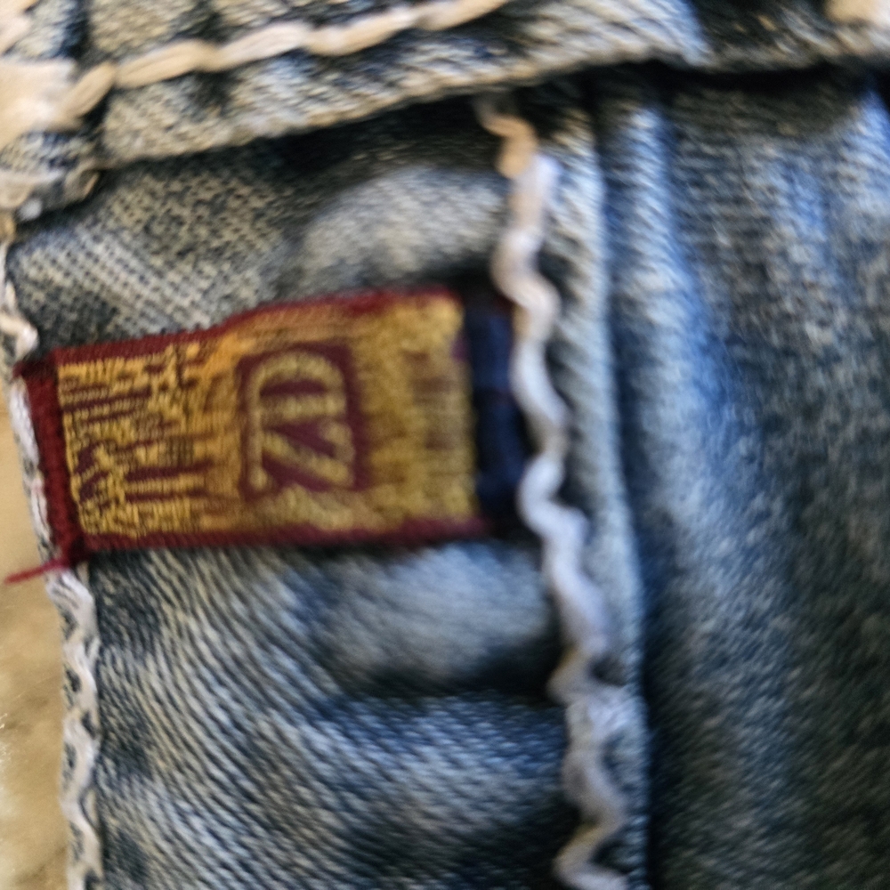 Women's Blue Denim Shorts - Picture 3 of 3